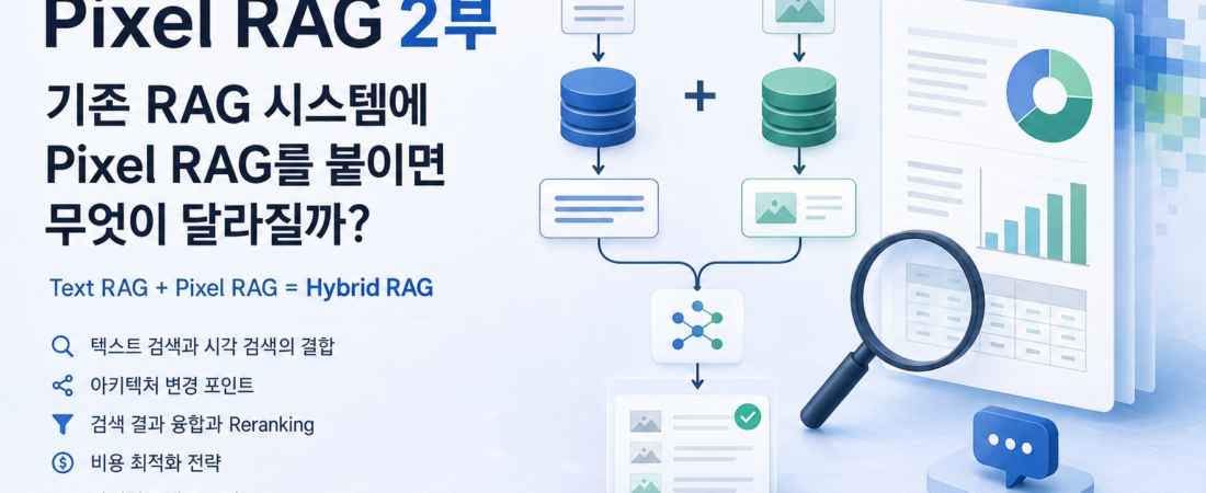 Pixel RAG 2부 — 기존 RAG 시스템에 Pixel RAG를 붙이면 무엇이 달라질까?